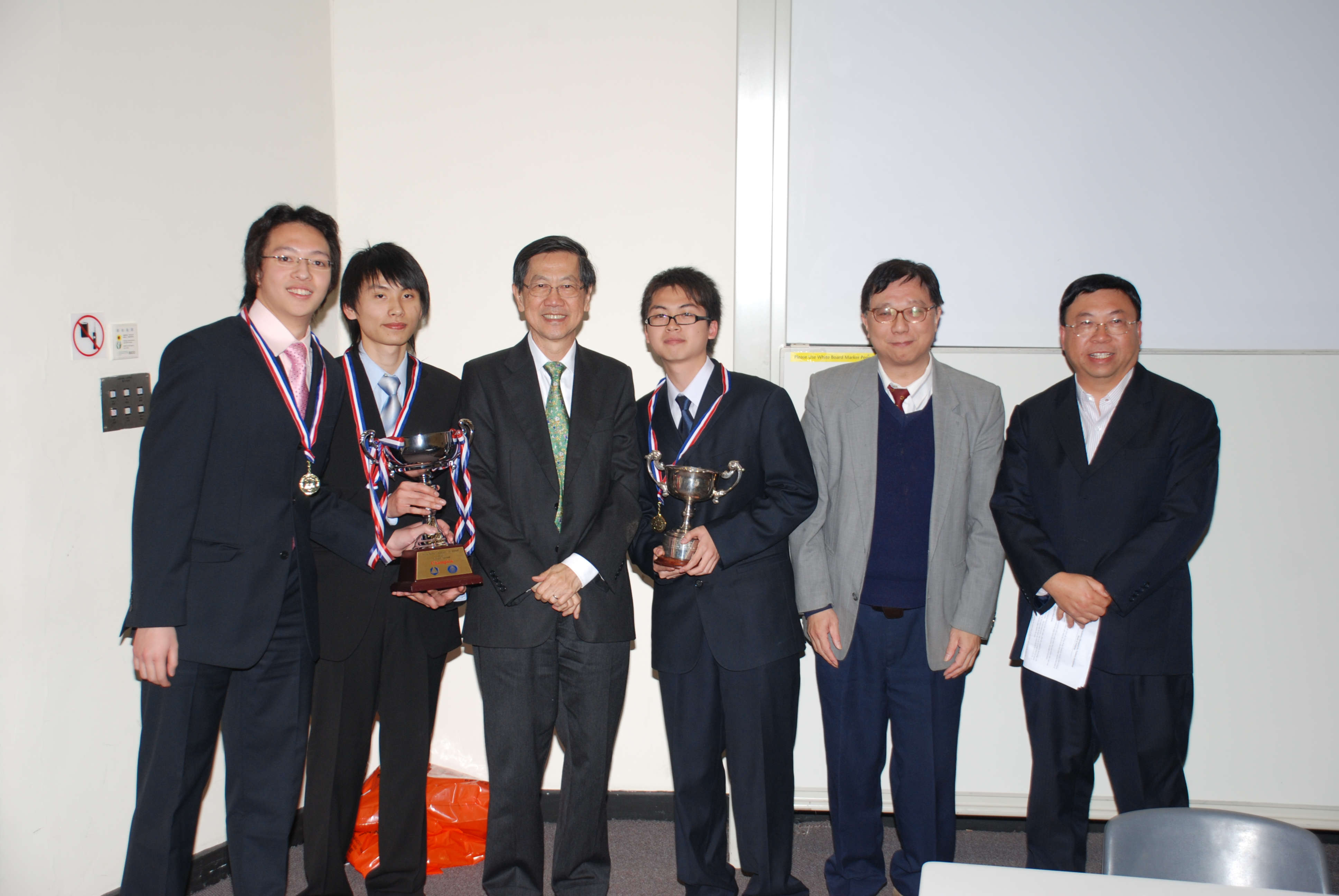 image 1: photo of CUHK chemistry are champions at the 19th Hong Kong Chemistry Olympiad