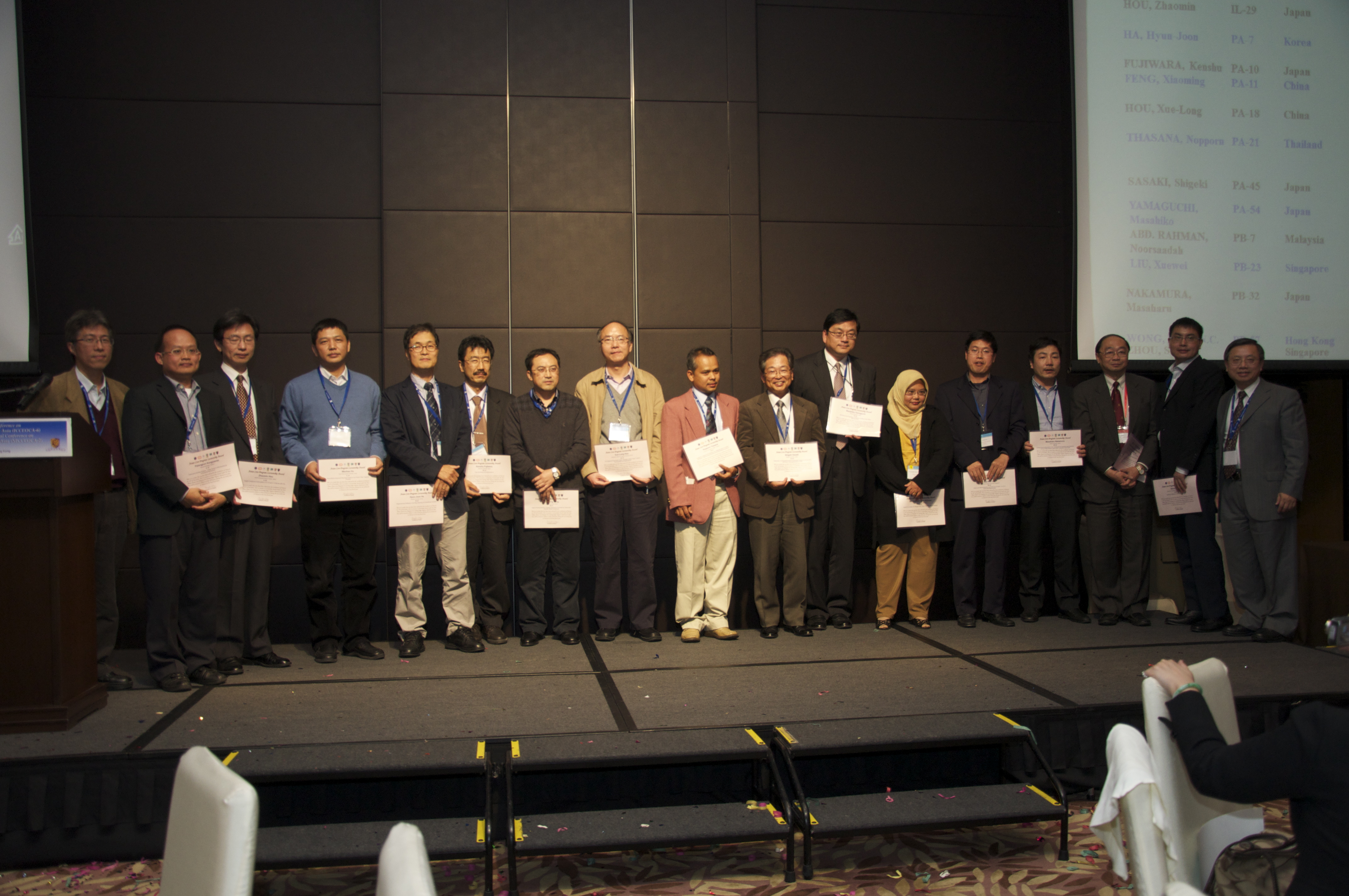 Prof. Henry N.C. Wong received an Asian Core Program (ACP) Lectureship Award to Taiwan.