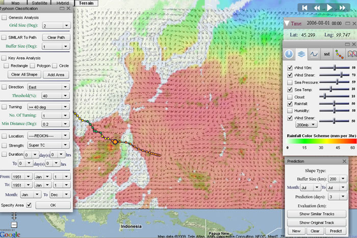 熱帶氣旋預測及分析系統
