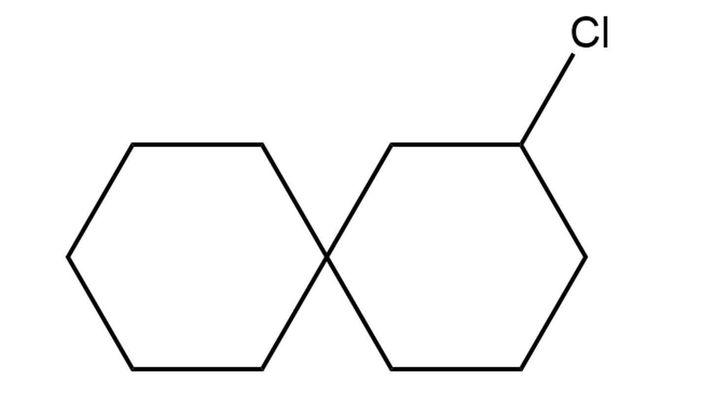 图三：一个代表卤代螺环分子的简单图表
