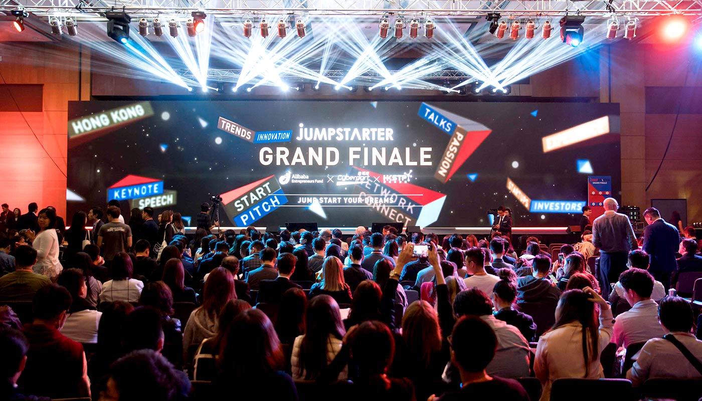 Grand Finale of the startup contest Jumpstarter <em>(courtesy of the interviewee)</em>