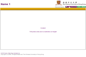 department website template