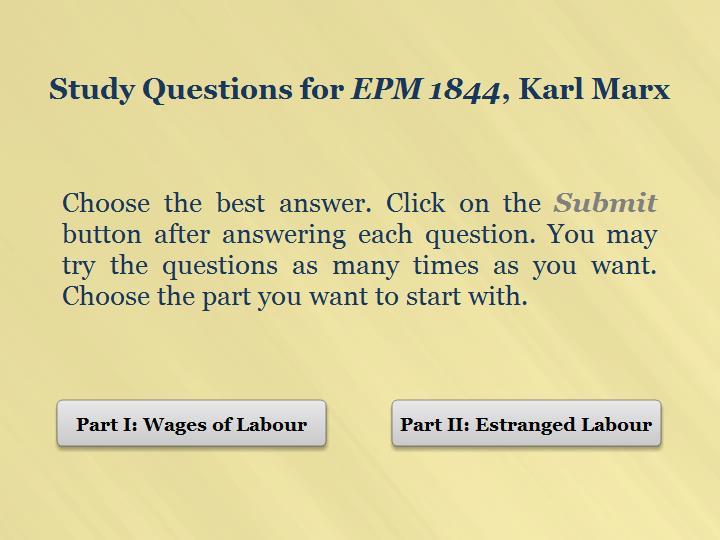 karl marx estranged labor