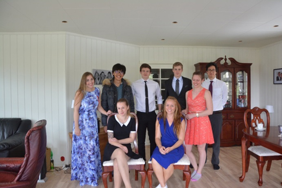 photo: Herman Chung and his Norwegian friend and her family