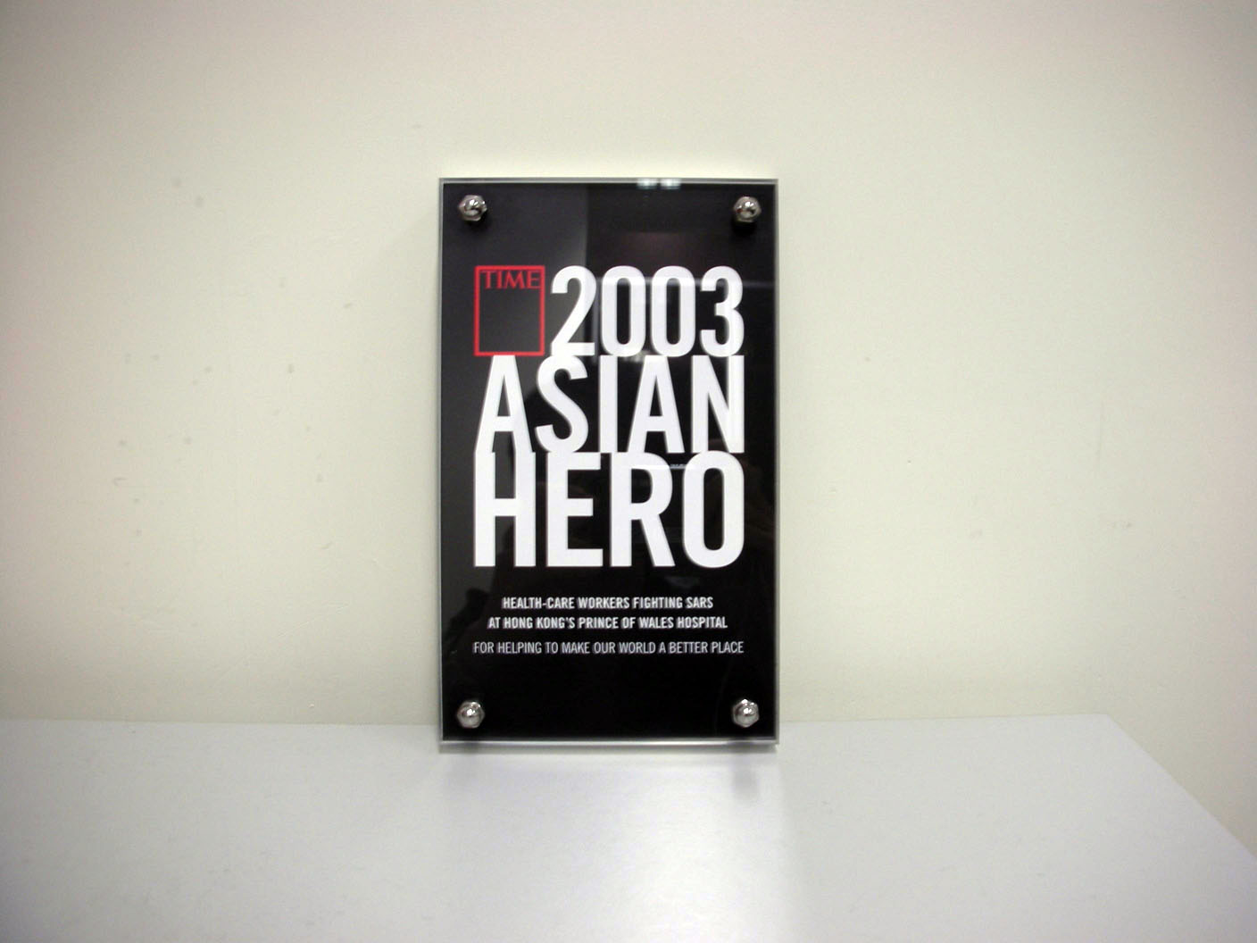《时代》杂志「亚洲英雄」奖项 (2003)