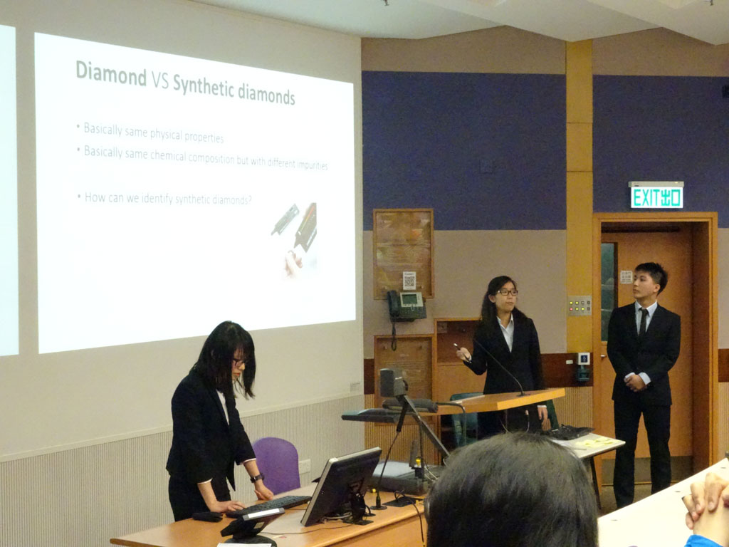 CUHK Team made a presentation about the contributions of of Nobel Laureates in Chemistry in 2000