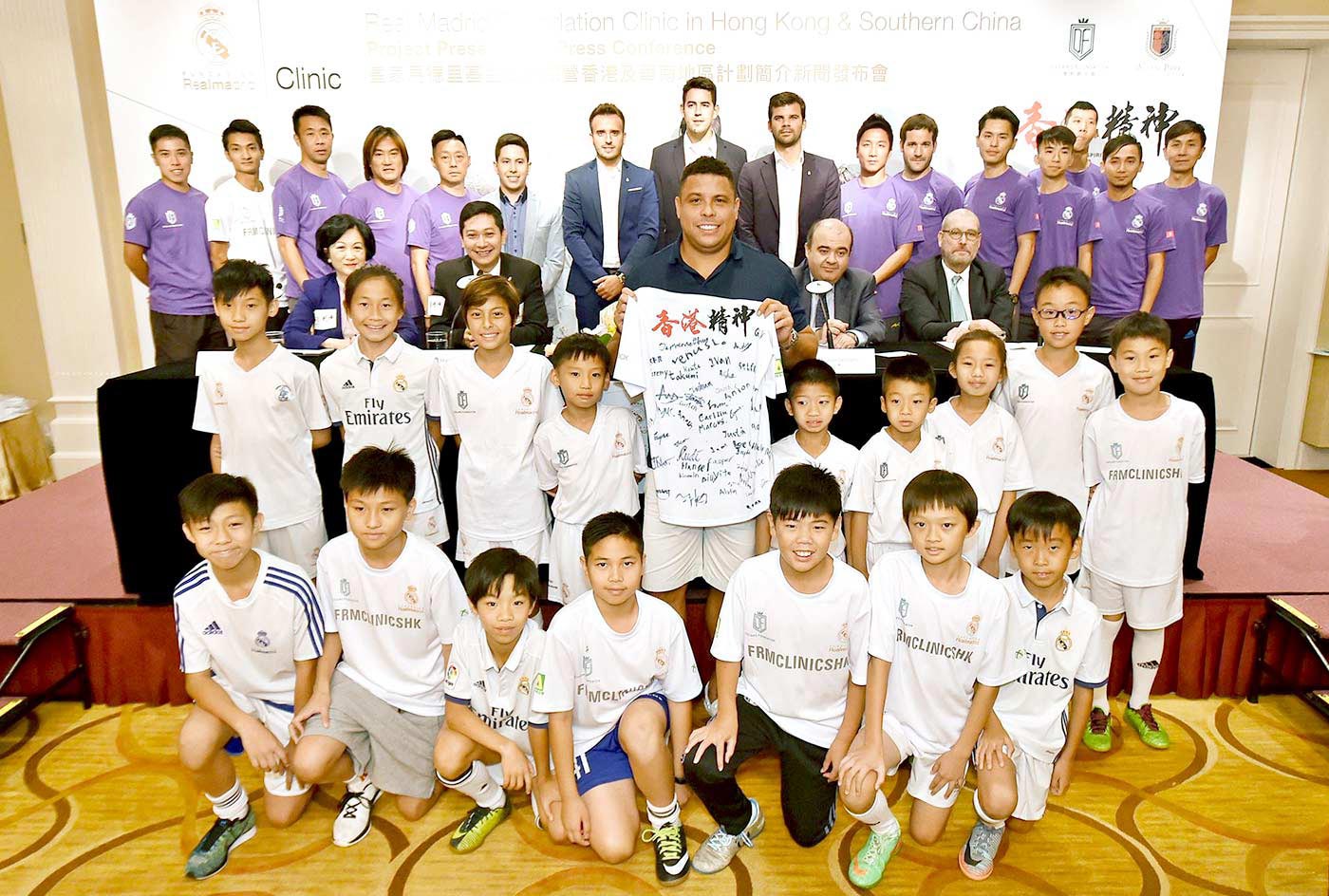 Real Madrid star Ronaldo called on Hong Kong last year and encouraged its youths to keep the Hong Kong spirit alive <em>(courtesy of the interviewee)</em>