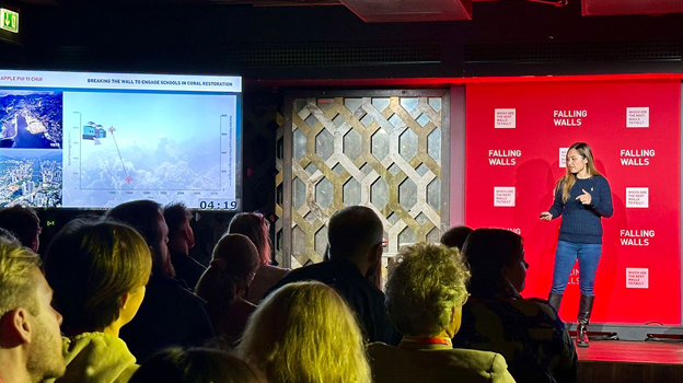 ‘Coral mum’ Apple Chui wins Falling Walls Science Breakthroughs Award