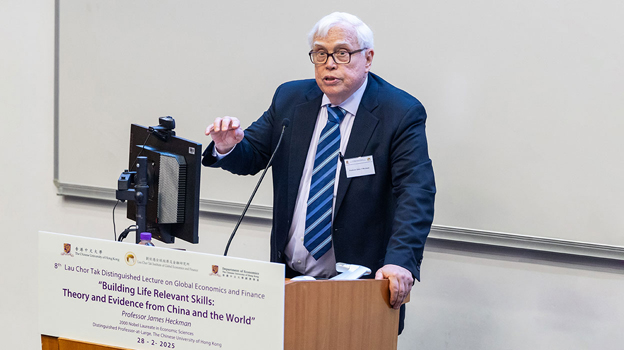 Distinguished Professor-at-Large James Heckman delivers lecture on ‘building life relevant skills’ for children