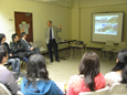 Prof. Michael Hui takes students through background and issues