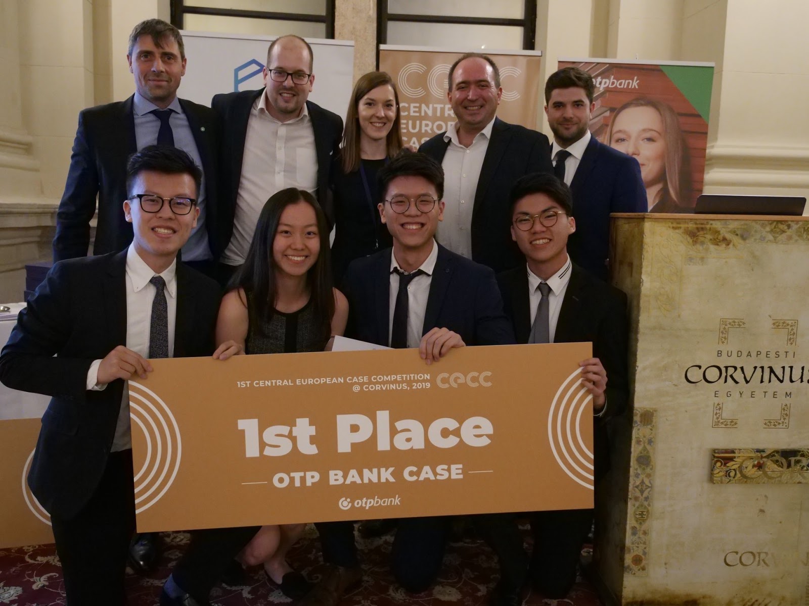 Batch 9 students triumphed at the 2019 Central European Case Competition
